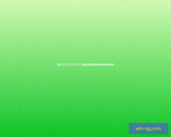 怪物VODAFONEWIFI信号覆盖范围广大速度惊人让人难以置信的使用体验